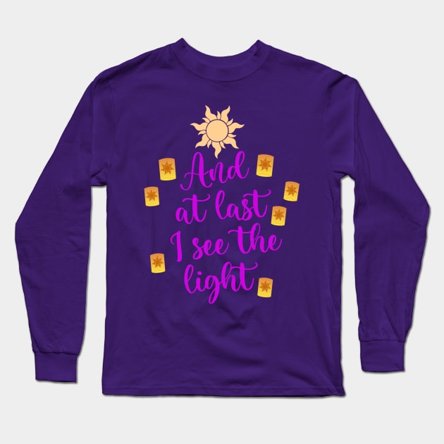 I See the Light Tangled Long Sleeve T-Shirt by Mint-Rose